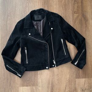 BLANKNYC Black Suede Moto Jacket